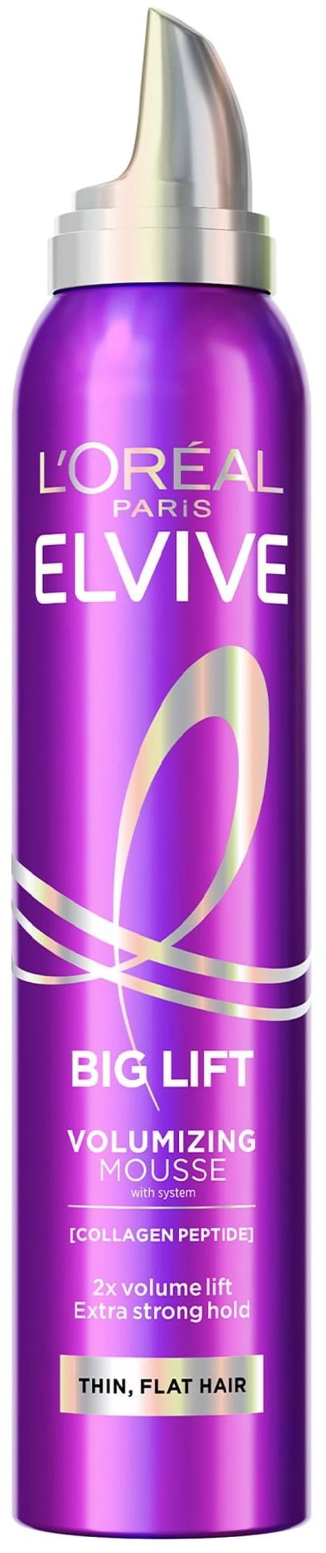 Main image of L'Oreal Paris Elvive Collagen Peptide plus Lifter Big Lift Volumizing Mousse, 6fl oz