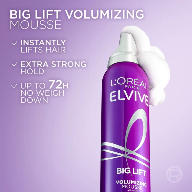 Alt view image 5 of 5 - L'Oreal Paris Elvive Collagen Peptide plus Lifter Big Lift Volumizing Mousse, 6fl oz