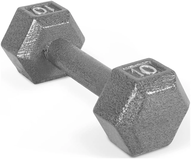 Main image of CAP Barbell 10lb Cast Iron Hex Dumbbell, Single