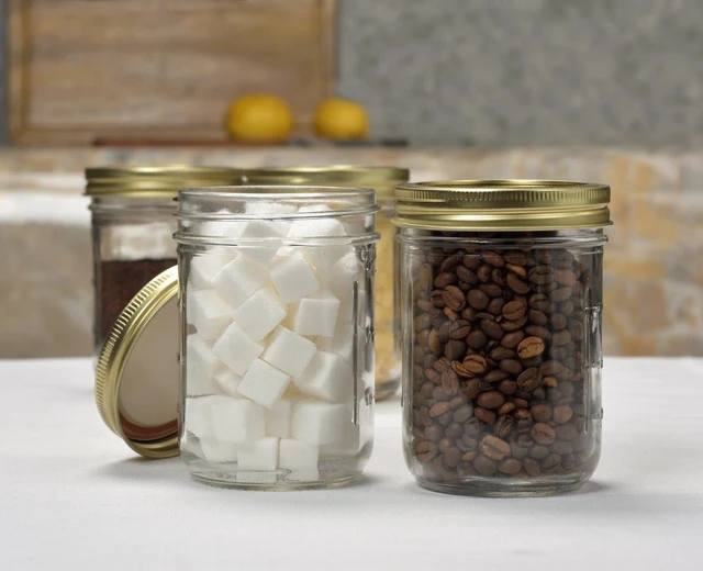 Alt view image 3 of 5 - Mainstays Wide Mouth 16 oz Pint Mason Canning Jars with Lids and Rings, 12-Pack