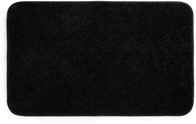 Main image of Mainstays Basic Polyester Bath Rug, 24in x 40in, Black