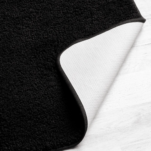 Alt view image 3 of 6 - Mainstays Basic Polyester Bath Rug, 24in x 40in, Black