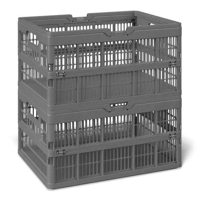 Alt view image 2 of 6 - Mainstays Kids Collapsible Storage Basket with Handles, Large, Gray