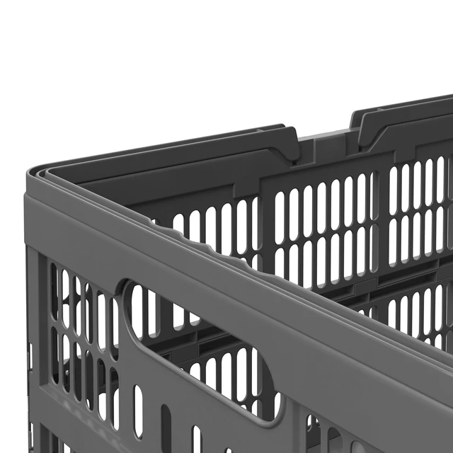 Alt view image 5 of 6 - Mainstays Kids Collapsible Storage Basket with Handles, Large, Gray