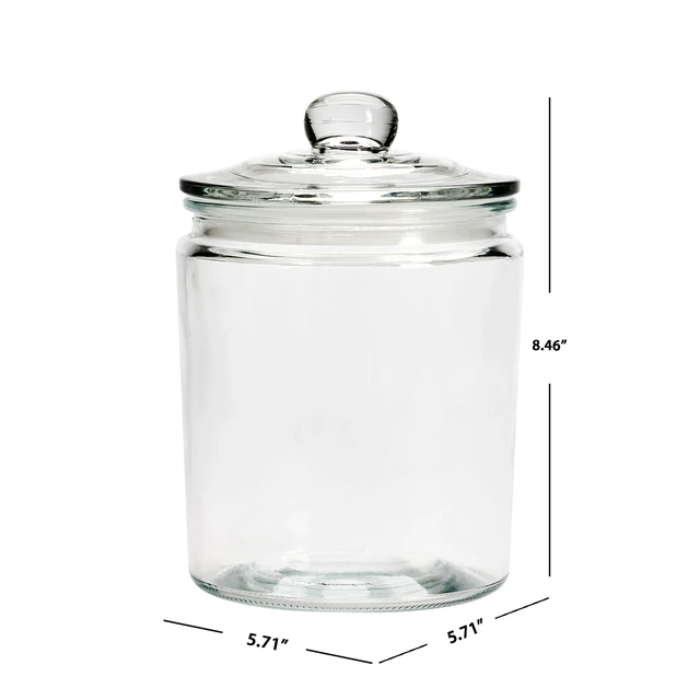 Alt view image 2 of 4 - Mainstays 64oz Glass Storage Jar with Lid