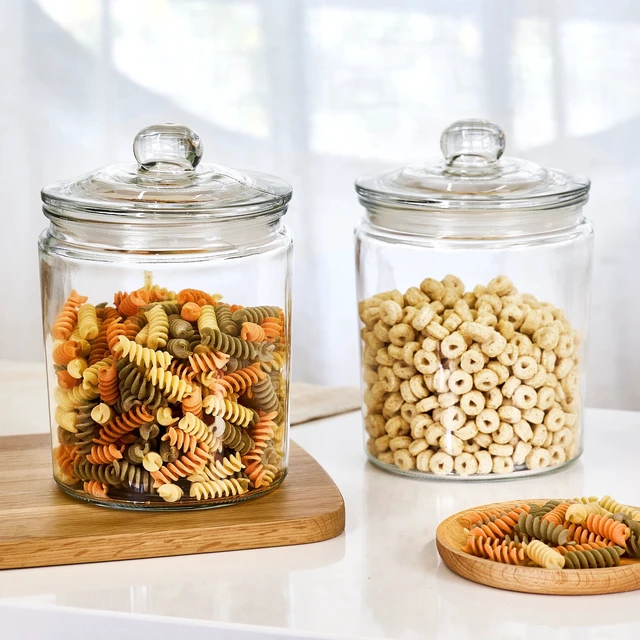 Alt view image 3 of 4 - Mainstays 64oz Glass Storage Jar with Lid