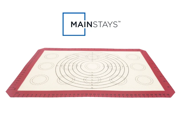 Alt view image 4 of 6 - Mainstays Reusable Silicone Baking Mat 16.5" x 11.6"