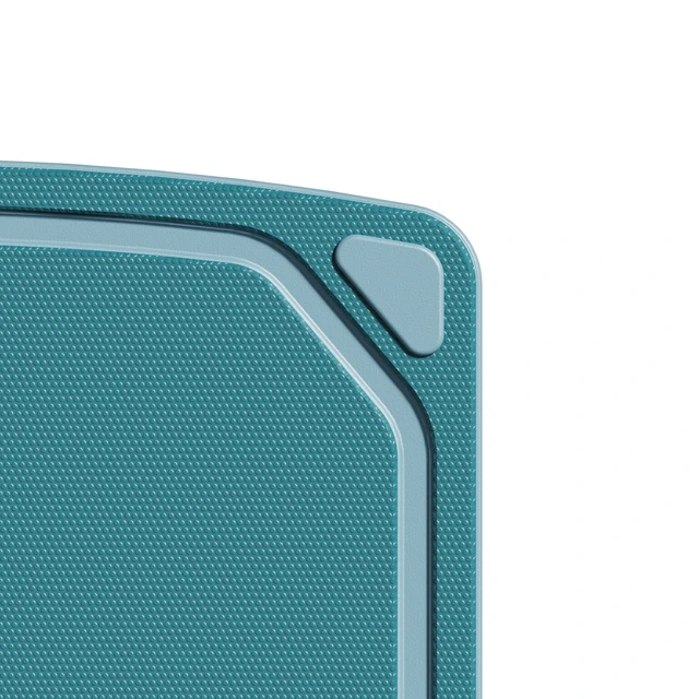 Alt view image 4 of 5 - Mainstays Cutting Board, 2-Piece Set, 8.5"x11" and 10"x14", Non-Slip Recycled Poly, Blue