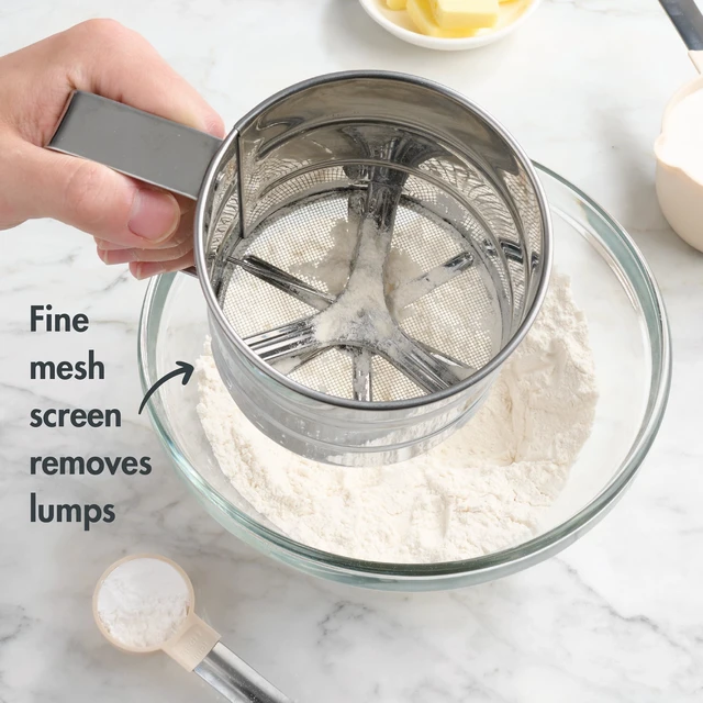 Alt view image 5 of 6 - Mainstays Stainless Steel Flour Sifter