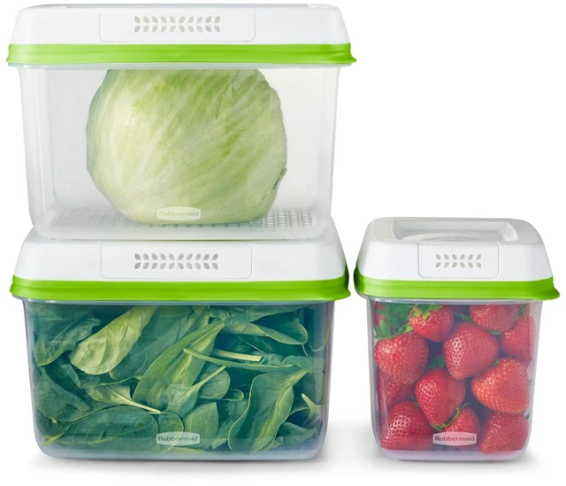 Main image of Rubbermaid FreshWorks Produce Saver 6-Piece Set of Medium and Large Storage Containers