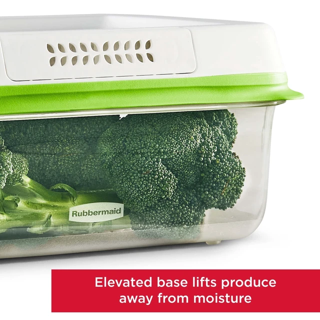 Alt view image 3 of 6 - Rubbermaid FreshWorks Produce Saver 6-Piece Set of Medium and Large Storage Containers