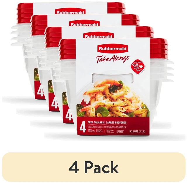 Main image of Rubbermaid TakeAlongs Deep Square Food Storage Container, 4-Pack