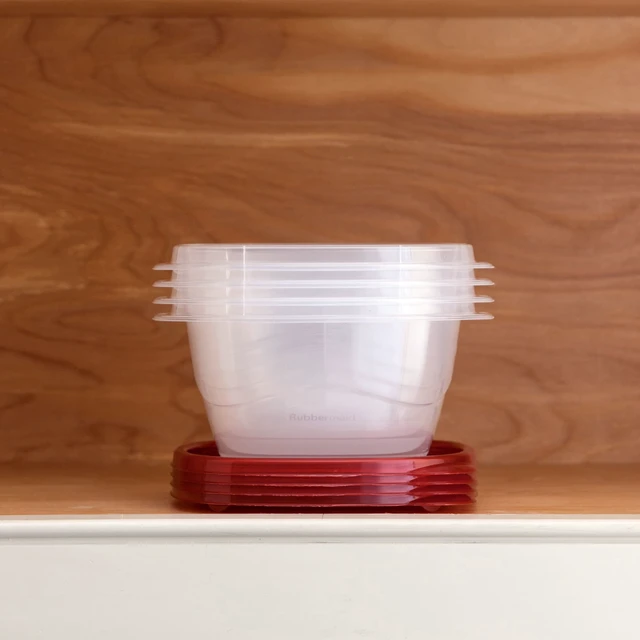 Alt view image 3 of 6 - Rubbermaid TakeAlongs Deep Square Food Storage Container, 4-Pack