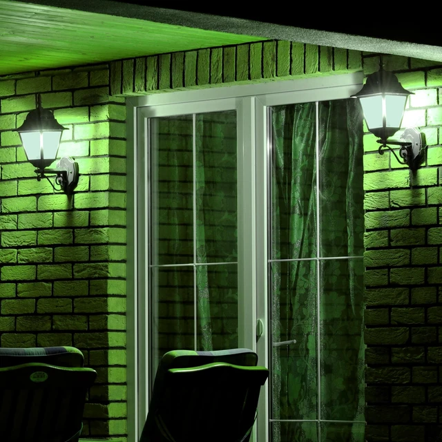Alt view image 4 of 6 - Great Value LED Light Bulb, A19, E26 Medium Base, 7.5W (60W Equivalent), Non-Dimmable, Green, 2-Pack