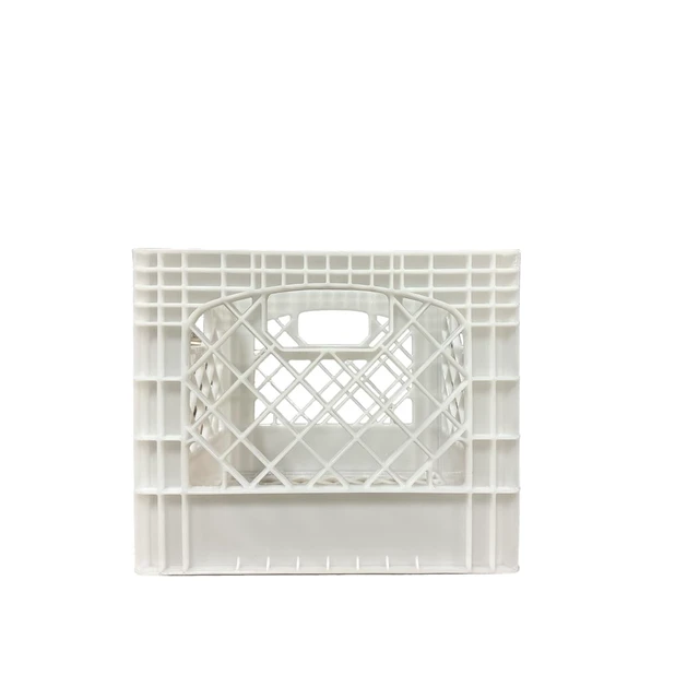 Alt view image 2 of 6 - Juggernaut Storage 16QT Heavy-Duty Plastic Square Milk Crate White