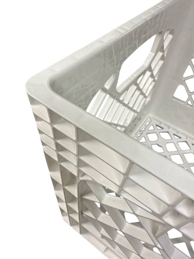 Alt view image 4 of 6 - Juggernaut Storage 16QT Heavy-Duty Plastic Square Milk Crate White