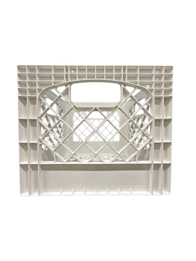 Alt view image 6 of 6 - Juggernaut Storage 16QT Heavy-Duty Plastic Square Milk Crate White