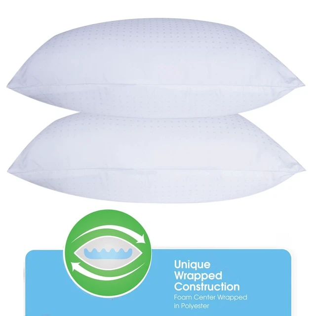 Alt view image 3 of 6 - SertaPedic Won't Go Flat King Pillow