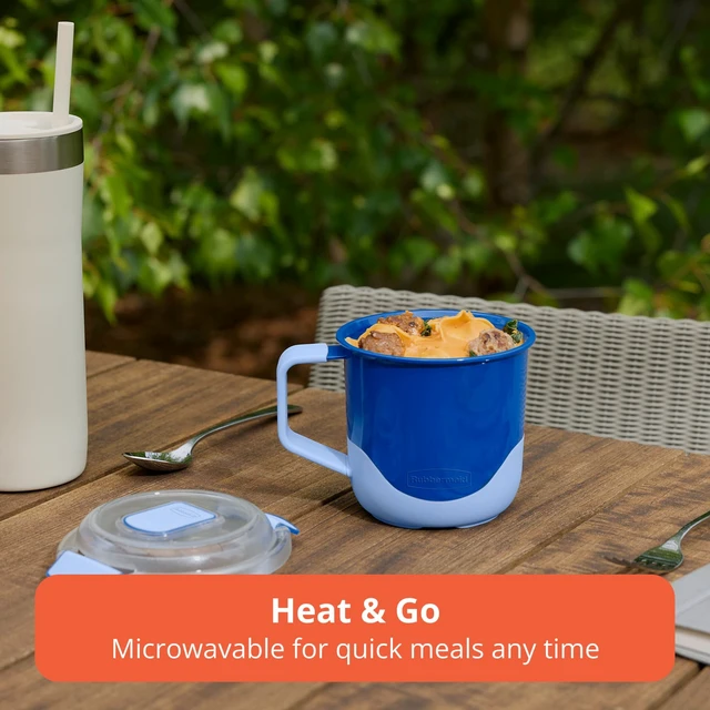 Alt view image 4 of 6 - Rubbermaid Pack & Go 2.76 Cups 0.7 Quart Microwave-Safe Soup Mug, Leakproof Meal Prep Container, Dishwasher and Microwave Safe