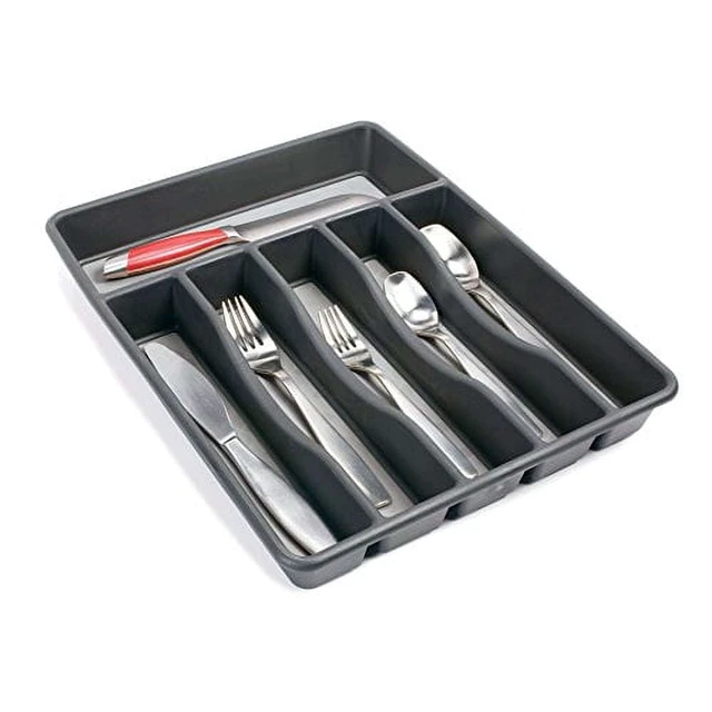 Alt view image 4 of 5 - Rubbermaid Silverware Organizer, Large, Grey