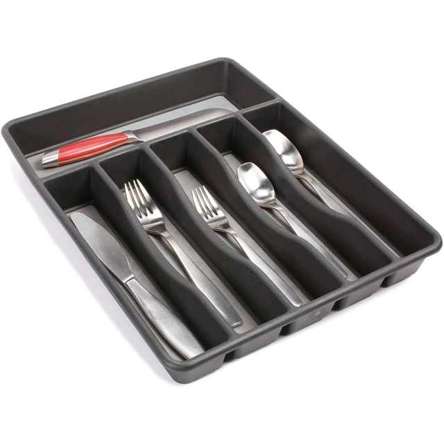 Alt view image 5 of 5 - Rubbermaid Silverware Organizer, Large, Grey