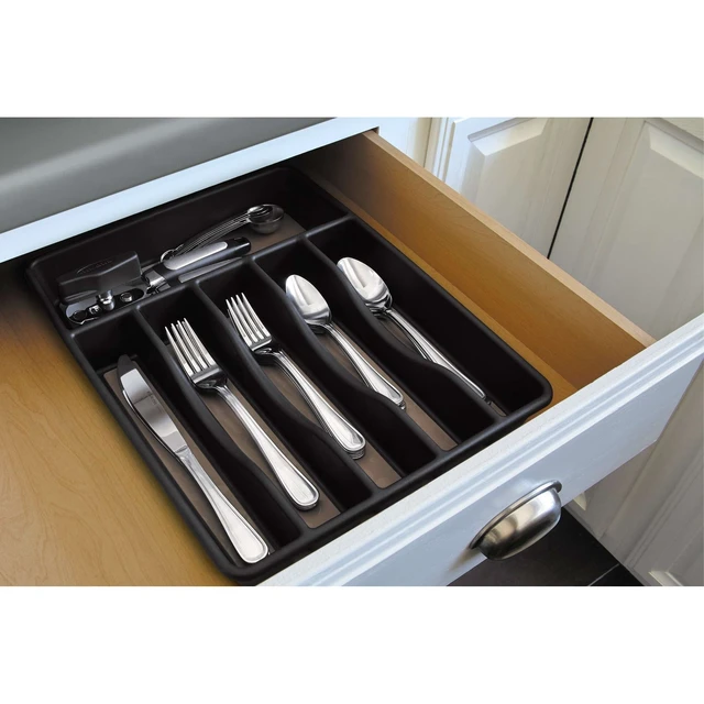 Alt view image 3 of 5 - Rubbermaid Silverware Organizer, Large, Grey