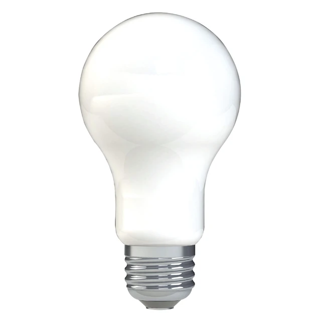 Alt view image 4 of 5 - GE LED Light Bulbs A19, 75W, Daylight, Medium Base, Frosted Finish, 9-Year, 4-Pack
