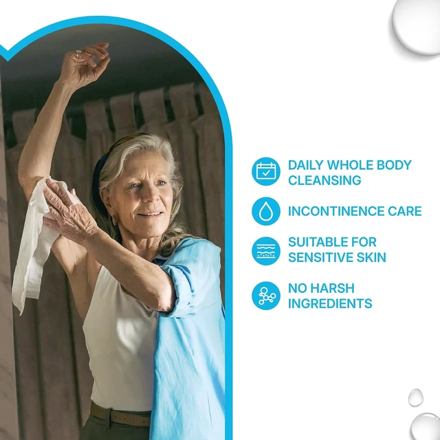 Alt view image 6 of 6 - WaterWipes Sensitive Whole Body Cleansing Wipes, XL Textured, 99.9% Purified Water, Fragrance Free, Incontinence Care, 30 Count