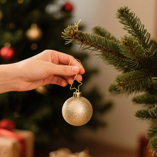 Alt view image 4 of 7 - 50 PCS Gold Ornament Hooks (2 Inch) for Christmas Tree Home Party Decor - Metal Star Hangers, Anchors, Stocking Clips, Ball Bulb Hangings, Pins, Indoor Outdoor