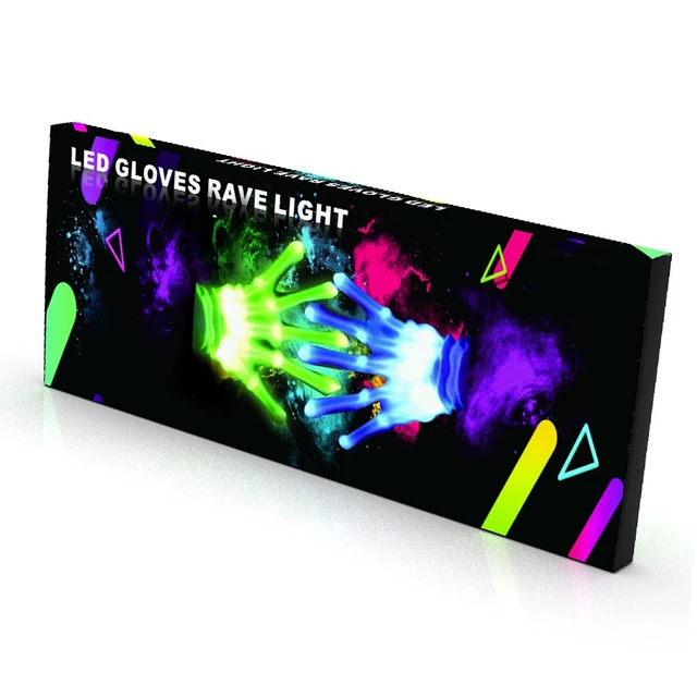 Alt view image 5 of 5 - COLEDRE 12 Colors LED Gloves for Kids Ages 5-12