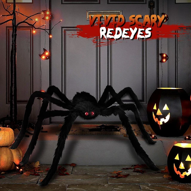 Alt view image 3 of 7 - Giant 6.6ft Furry Halloween Spider, Fake Spider Decor for Outdoor Indoor Yard Home Party, 1 Pack