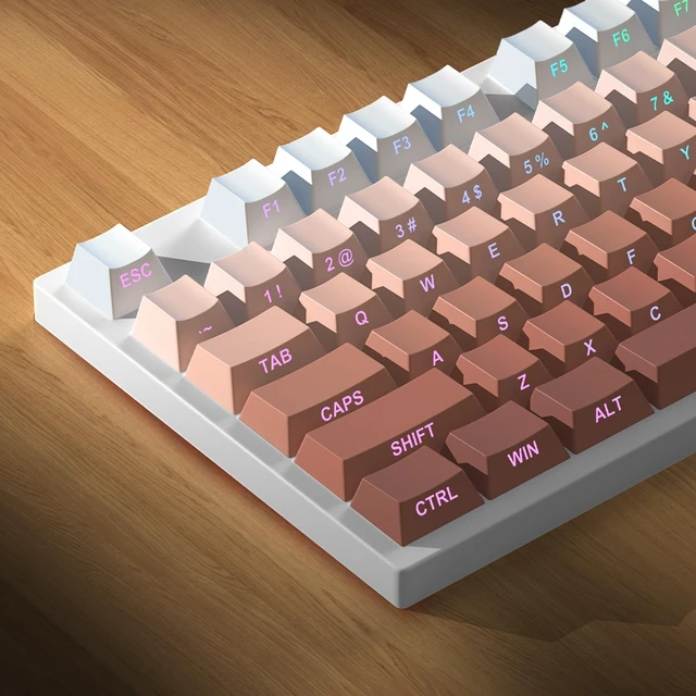 Alt view image 4 of 6 - Double Shot Shine Through PBT Side Print Keycap Set