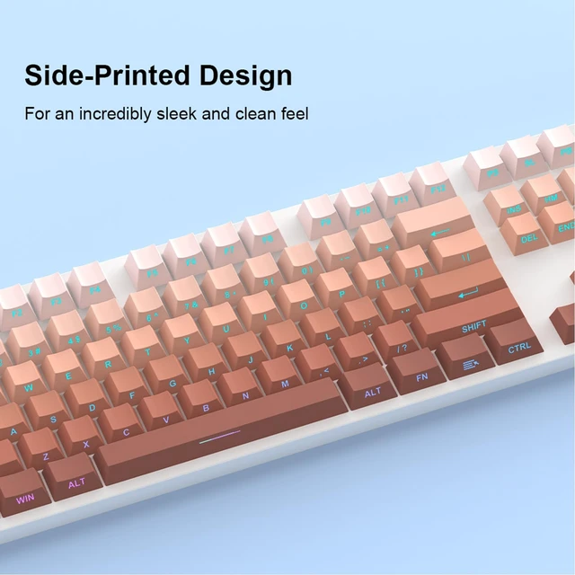 Alt view image 3 of 6 - Double Shot Shine Through PBT Side Print Keycap Set