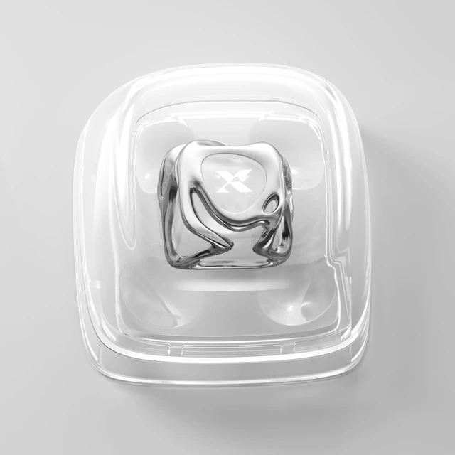 Alt view image 5 of 7 - XVX Metal Liquid Transparent 1U Keycaps Replacement for Mechanical Keyboard