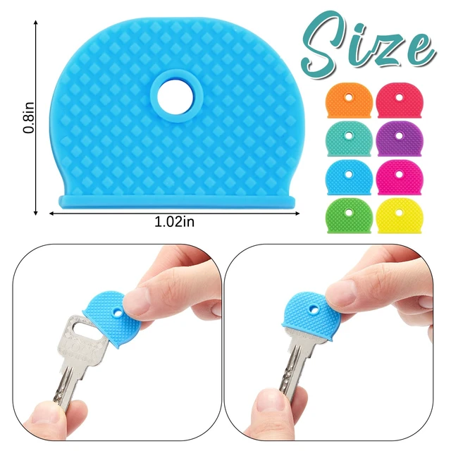 Alt view image 4 of 6 - Blulu 80 Pcs 1-Inch Colored Key Cap Cover Set, Rainbow Color