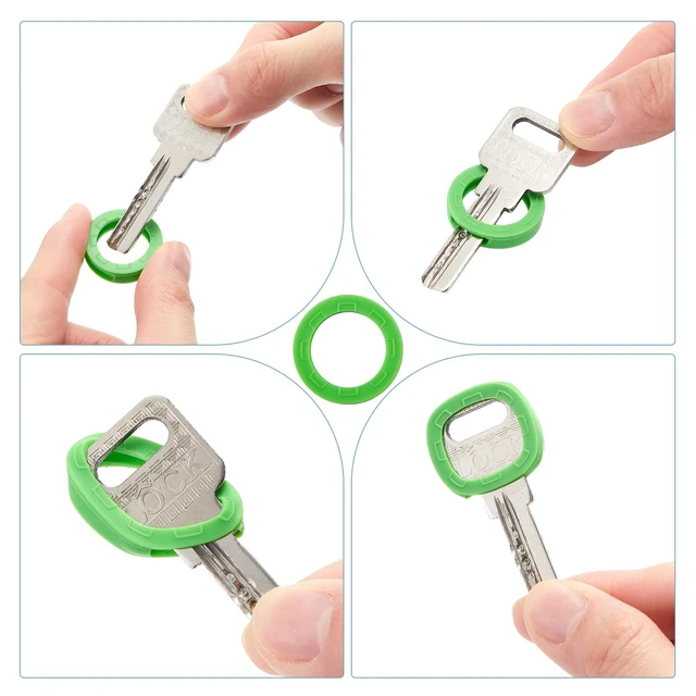 Alt view image 3 of 6 - Blulu 80 Pcs 1-Inch Colored Key Cap Cover Set, Rainbow Color
