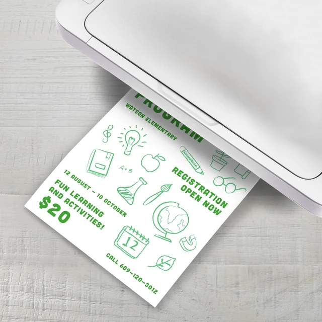 Alt view image 3 of 5 - Pen+Gear All-in-One Printer Paper, 8.5 x 11, 96 Bright, 22 lb, 500 Sheets, White