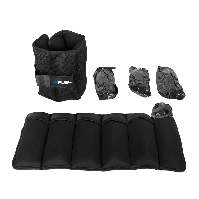 Alt view image 5 of 7 - Fuel Pureformance Adjustable Wrist/Ankle Weights 5lb Pair (10lb Total) with 6 Removable Weight Packs