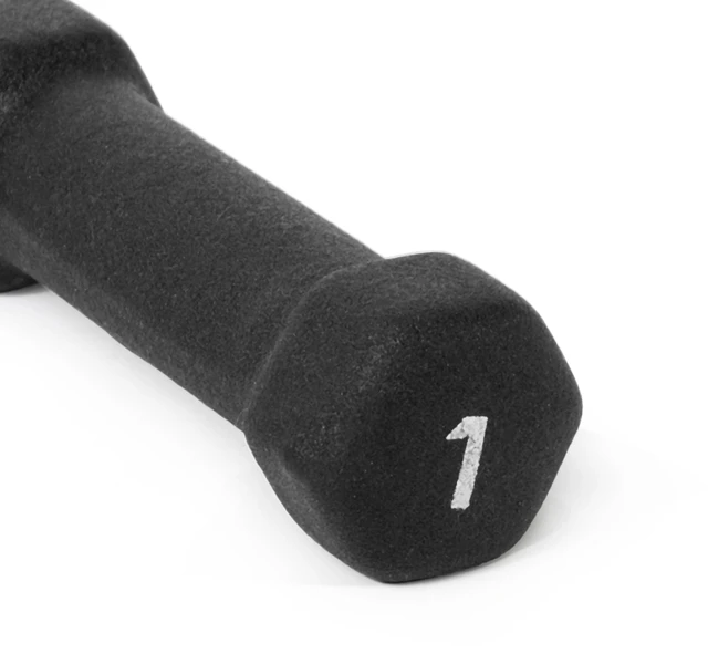 Alt view image 2 of 6 - CAP Barbell 1lb Black Neoprene Dumbbell Single