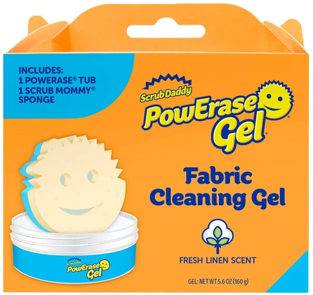 Main image of Scrub Daddy PowErase Fabric Cleaning Gel with Scrub Mommy Dual-Sided Cleaning Sponge