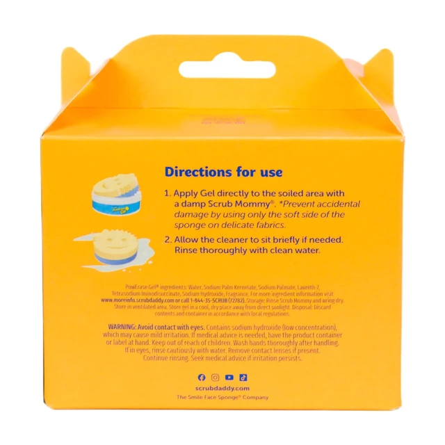 Alt view image 3 of 6 - Scrub Daddy PowErase Fabric Cleaning Gel with Scrub Mommy Dual-Sided Cleaning Sponge