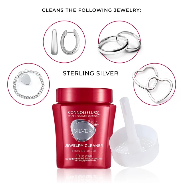 Alt view image 5 of 7 - Connoisseurs Sterling Silver Jewelry Cleaner and Tarnish Remover, 8 fl oz