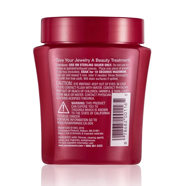 Alt view image 2 of 7 - Connoisseurs Sterling Silver Jewelry Cleaner and Tarnish Remover, 8 fl oz