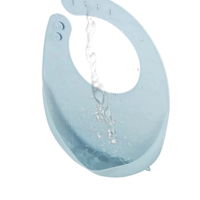 Alt view image 4 of 7 - PandaEar 3 Pack Super Light Silicone Baby Bibs, Waterproof with Pocket Food Catcher, Soft Adjustable