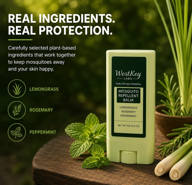 Alt view image 3 of 7 - Mosquito Repellent Balm Stick 3-Pack 0.5oz Each, DEET-Free Plant-Based, for Kids & Adults, Travel-Friendly Outdoor Use