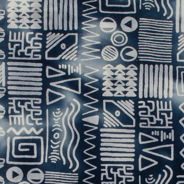 Alt view image 2 of 5 - Create It 18"x21" Cotton Batik Precut Sewing & Craft Fabric Bundle, Blue, 5 Piece