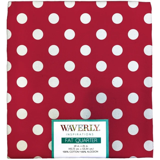 Alt view image 2 of 3 - Waverly Inspirations Bigdot POPPY Fat Quarter Precut 100% Cotton Prints Fabric, 4 Pack, 18x21 in for Quilting & Sewing