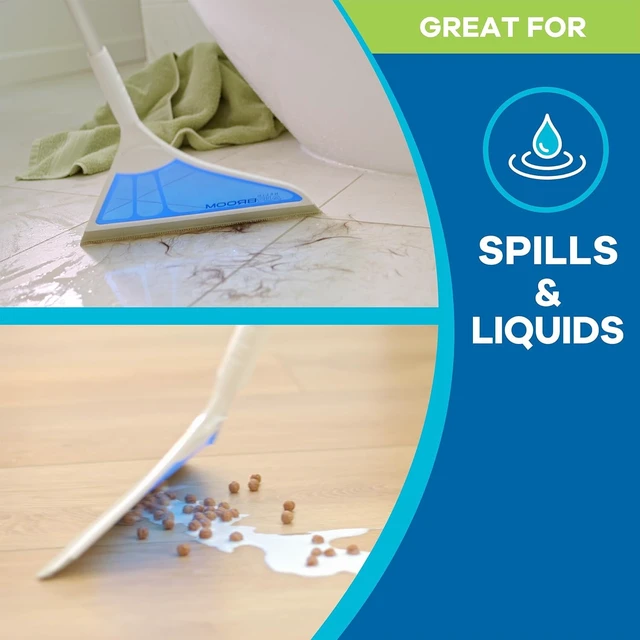 Alt view image 3 of 5 - Helio Air Broom, All-Surface Lightweight Silicone, Squeegee & Pet Hair Remover for Indoor Cleaning