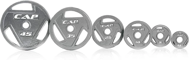 Alt view image 3 of 4 - CAP Barbell 2.5lb 2inch Olympic Grip Weight Plate, Grey