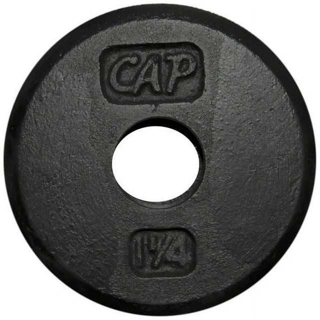 Alt view image 2 of 2 - CAP Barbell 5 lb Standard Cast Iron Weight Plate Set (4 x 1.25 lb), Black